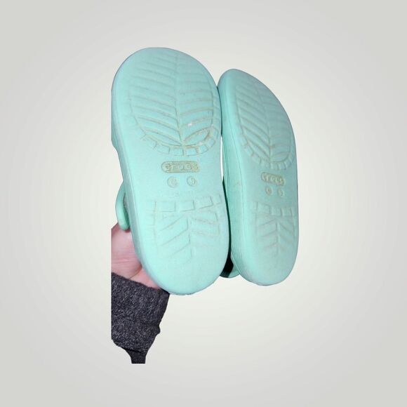 Crocs green open toe sandal size C9 - Picture 7 of 7